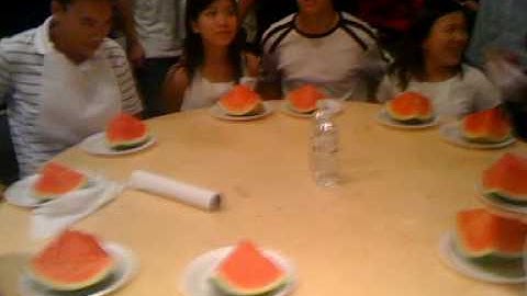 Sept 15, 09   Orientation Night   Watermelon Game Part 3