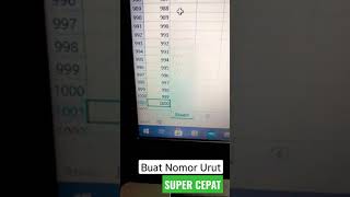 Cara Membuat Nomor Urut Super Cepat di Ms. Excel