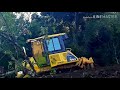 Trator de esteira komatsu D51Ex fazendo Terraplanagem