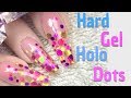 How to embed chunky glitter in hard Gel