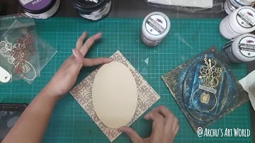 Mixed media altered panel || Facebook live Tutorial || Mixed media for beginners || Archana Sehgal