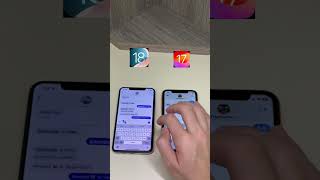 iOS 17 VS iOS 18 (Part 6) New text effects in iMessage!! #apple #ios18 #imessage