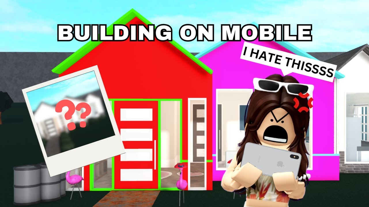 BUILDING A BLOXBURG HOUSE ON MOBILE
