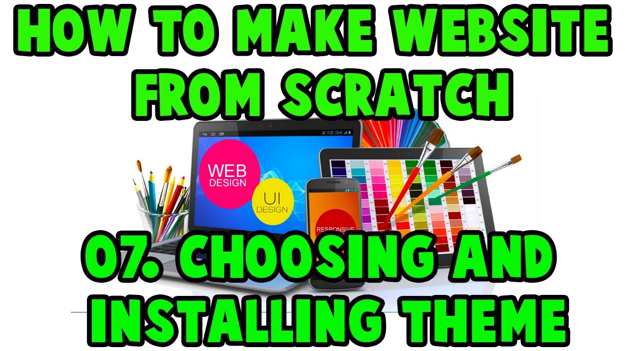 WordPress tutorial for beginners - Choosing and Installing theme for ...