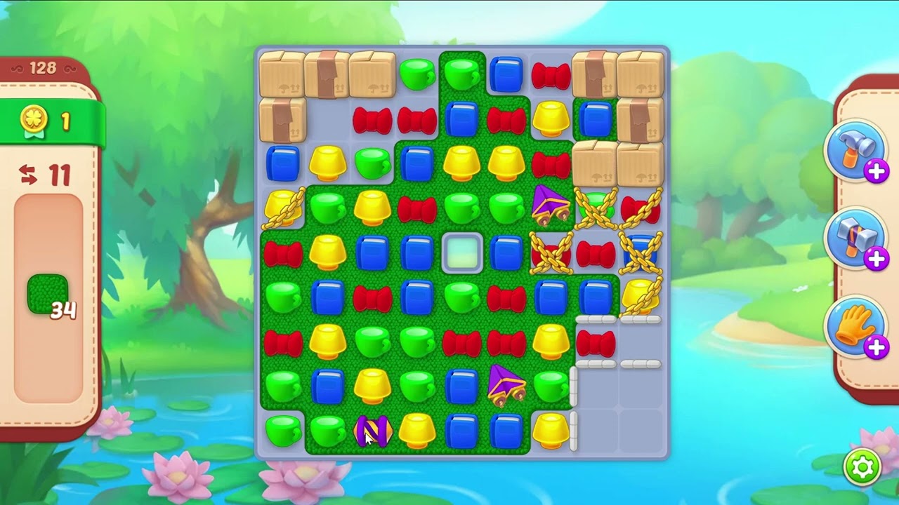 Homescapes level 128 - 18 Moves No Boosters 🏡 Gameplay Walkthrough Playrix