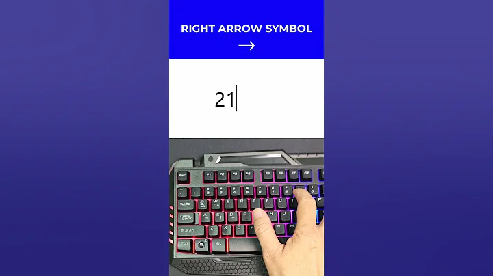Shortcut Word: How to Type Right Arrow Symbol (→) Quickly