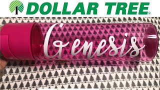 CRICUT VIDEO - How To Add VINYL to DOLLAR TREE Tumblers