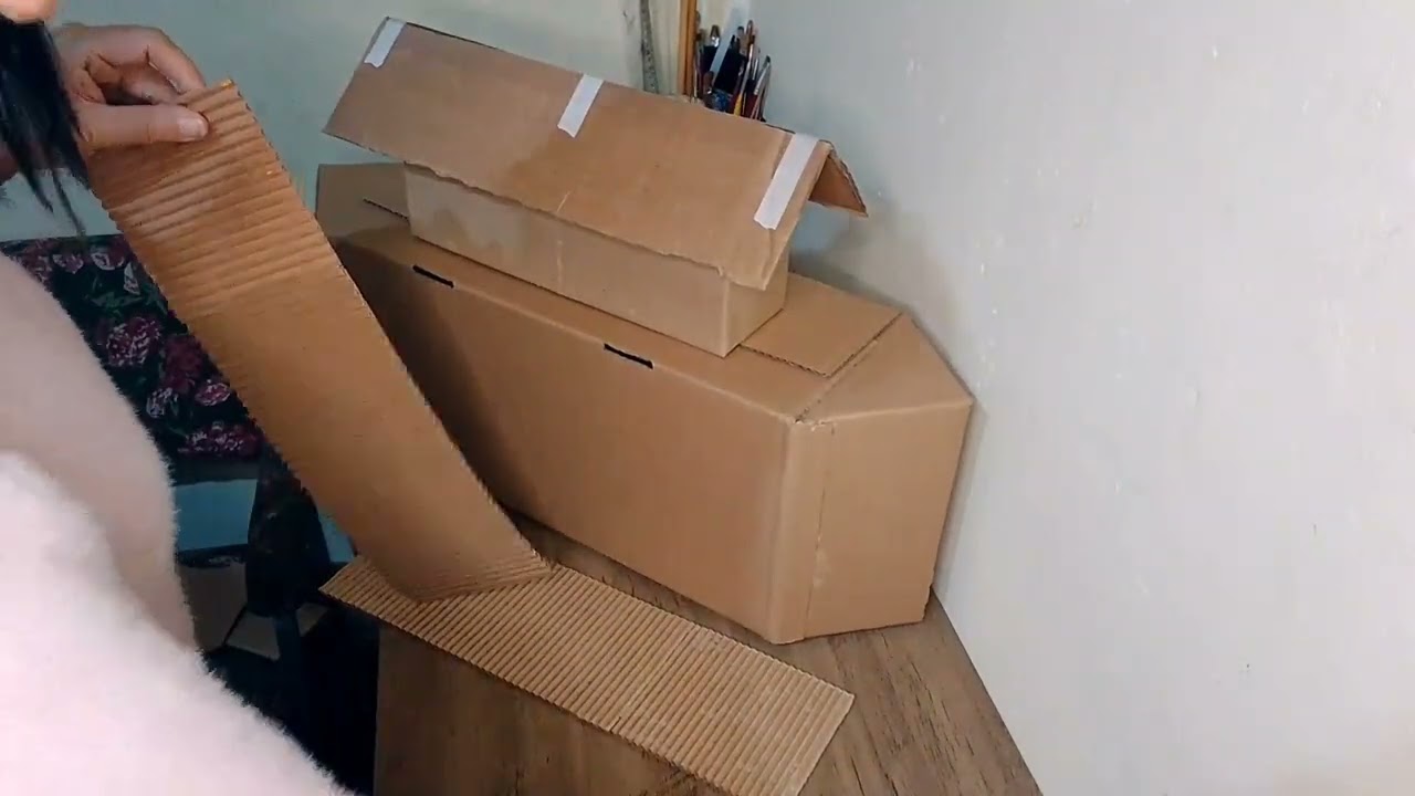 Como fazer uma arca reutilizando papelão.