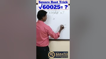MIND BLOWING Square Root Trick to Solve 60025! #shorts #maths