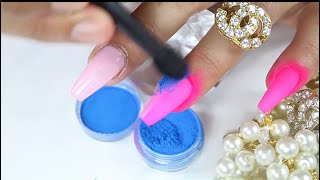 COMO APLICAR pigmentos o maquillajes en tus uñas acrilicas mucho más  fáciles 💅🏼 - thptnganamst.edu.vn