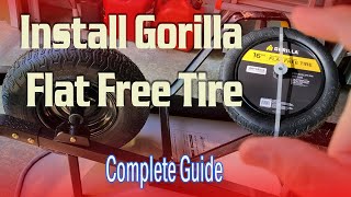 GORILLA 16" Flat Free Tire GTNF-16WB-COM