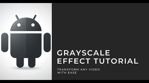 How to apply GrayScale Effect to any Video using Media3 Transformer Exoplayer in Native Android app
