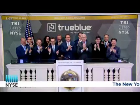 TrueBlue (NYSE: TBI) Rings The NYSE Closing Bell