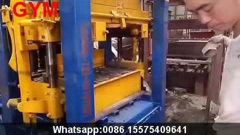 Running Testing! GYM-QTJ4-26 concrete hollow block making machine cement brick machine
