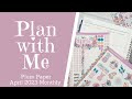 PLAN WITH ME and HOW I use HIGHLIGHTS &amp; MONTHLY VIEW in my Plum Paper for Social Media | April 2023