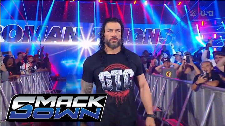 Roman Reigns entrance to save Cody Rhodes: WWE SmackDown, September 13, 2024