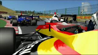 【rfactor】SUPER FORMULA crash compilation #1
