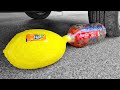 EXPERIMENT: CAR vs HUGE BALLOON OF ORBEEZ - Crushing Crunchy &amp; Soft things with car - ASMR