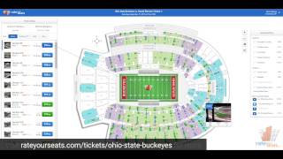 2015 Ohio State Ticket Preview - RateYourSeats.com Seating Chart Ohio Stadium