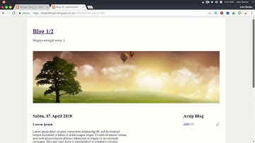 Cara paling gampang buat template blogger hanya dengan HTML