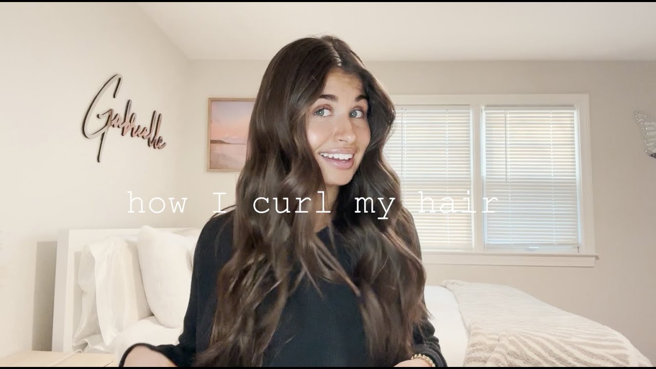 HOW I CURL MY HAIR~ clamp curling iron || loose beach waves