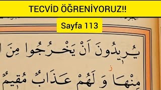 Kur'an-ı Kerim yeni öğrenenler / Sayfa113 / Tecvid Uygulamaları screenshot 4
