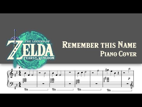 Remember this Name - Tears of the Kingdom Tutorial (Piano Cover + Sheet)