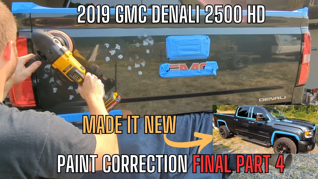 4K 2019 GMC Denali 2500 HD Paint Correction & Swirl Removal Part 4