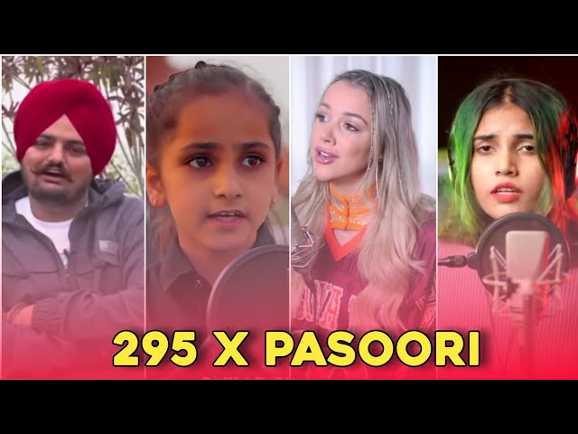 295 X Pasoori | 295 - Sidhu Moosewala, Harjot Kaur | Pasoori - Emma, Aish #shorts #trending #viral class=