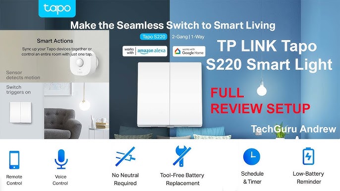 TP-Link Tapo S210 descripción y configuración del interruptor de