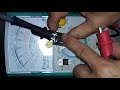 How to test triac using analog multimeter