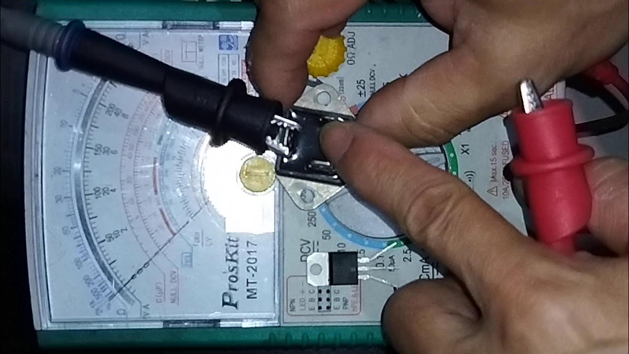 How to test TRIAC using analog multimeter YouTube