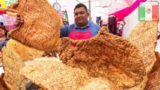 PAREDES de CHICHARRÓN  Comida Callejera Masiva del Tianguis + TOUR Épica de Gastronomía en CDMX