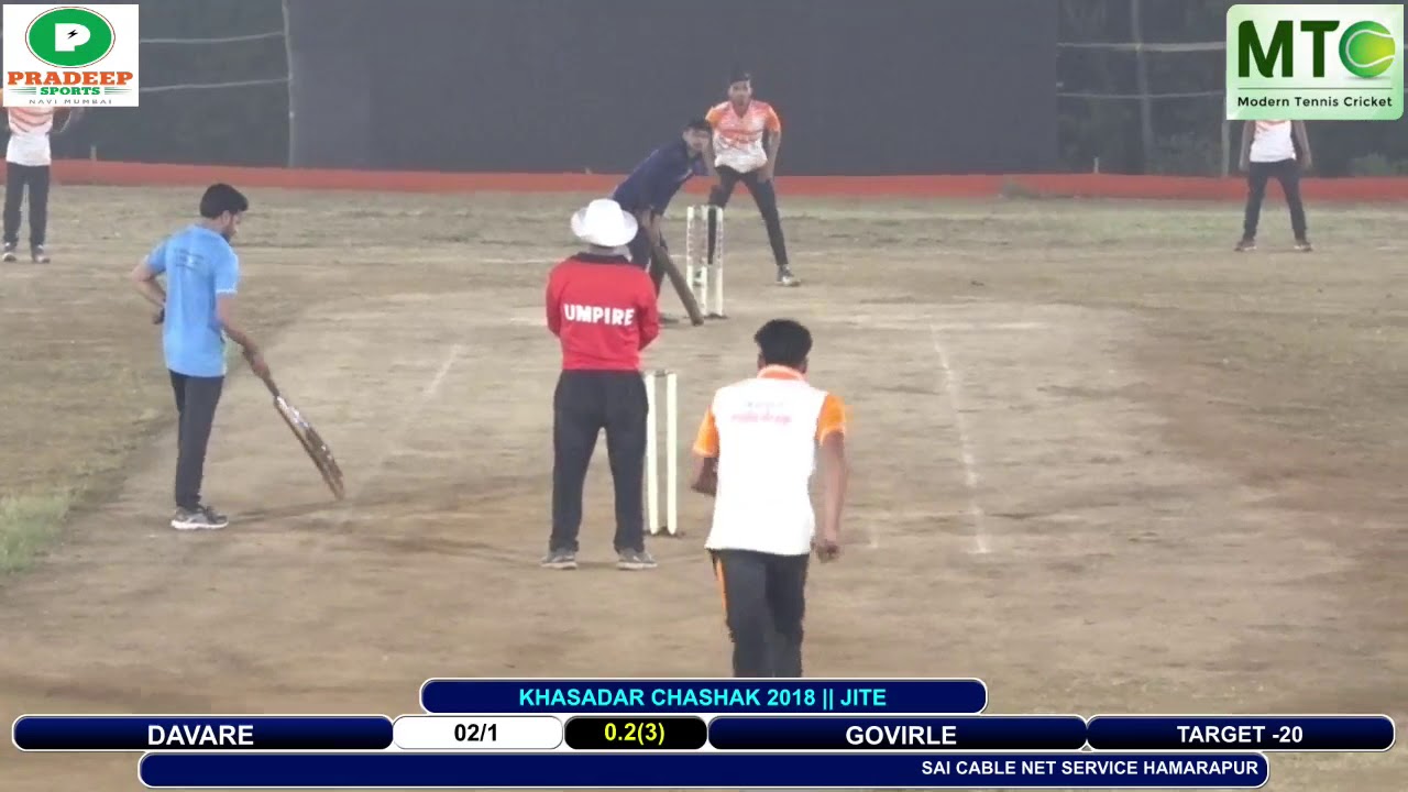 SWAPNIL FROM GOVIRLE 4 WKT 1 OVER JAGDISH THAKUR SAMAJIK MITR MANDAL CHASHAK 2018 GOVIRLE-JITE|DAY 2