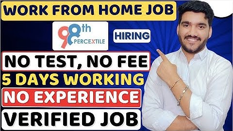 98th Percentile Work From Home Jobs 2025 | Online Jobs At Home | Verified Remote Jobs | WFH Jobs