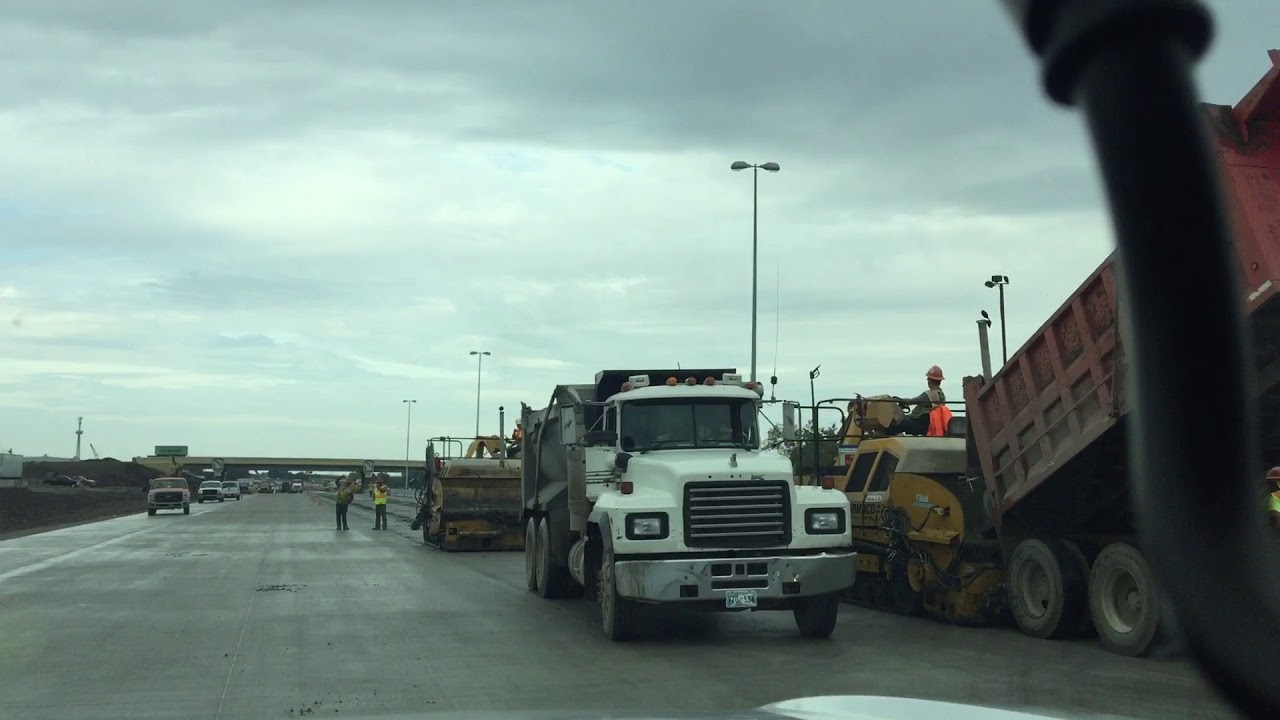 Sherwood construction in Tulsa OKpaving 12'lane YouTube
