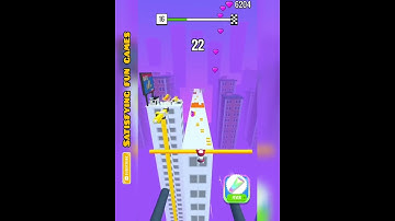 Roof Rails Game. All New Level Gameplay Walk-through #gaming #games #gameplay #shorts #roofrails