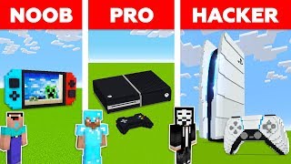 Minecraft Battle: NOOB vs PRO vs HACKER: NEW PlayStation 5 in Minecraft! / Animation