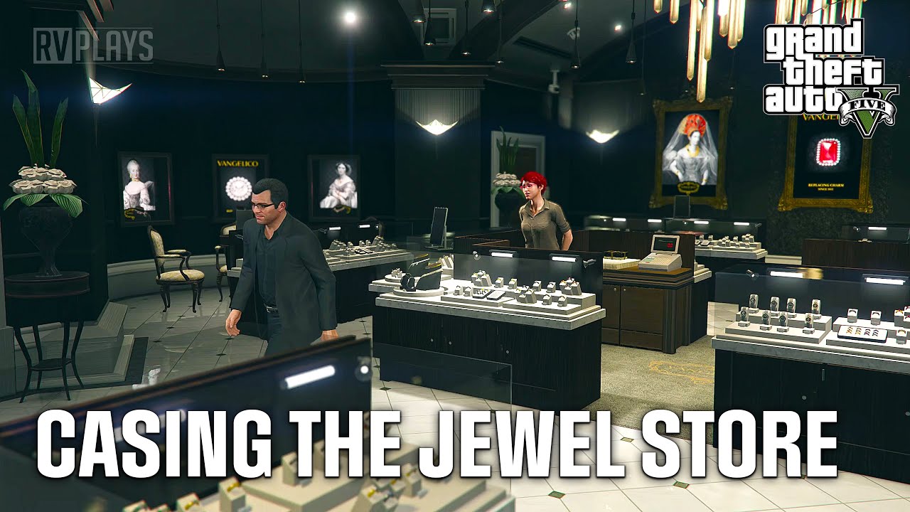 Grand Theft Auto V : Casing the Jewel Store (PS5 Gameplay)