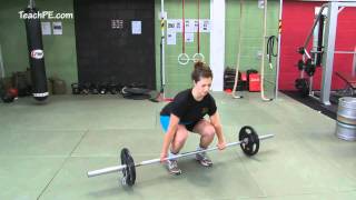 Free weight exercises - The Romanian Deadlift
Free weight exercises - The Romanian Deadlift
Muscles Worked:
Works hamstrings, back, glutes and quads. Also works upper and lower back.
For more information on this workout visit:
http://www.teachpe.com/strengthening/free_weights.php
Music: Kevin MacLeod - Incompetech.com Free weight exercises - The Romanian Deadlift