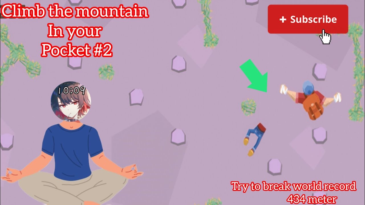Trying to break world record [Climb the mountain in your pocket gameplay #2