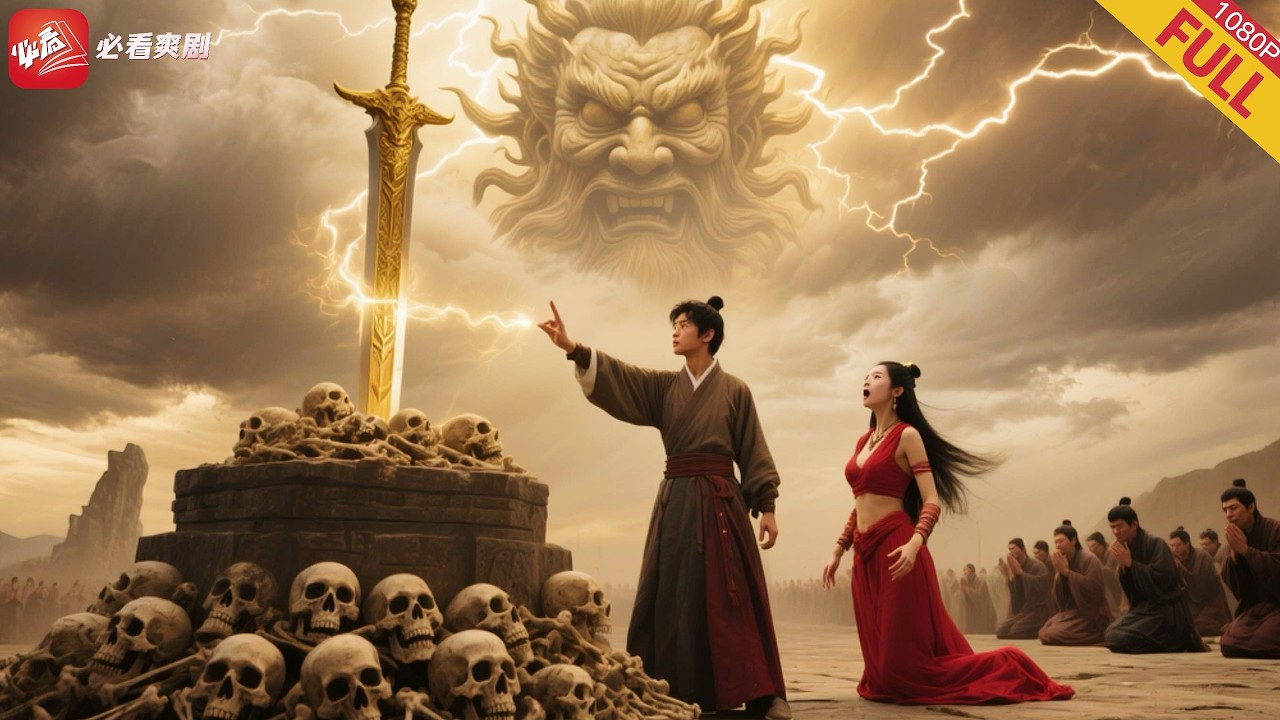 凡人壹觸碰就會灰飛煙滅的神劍，廢柴小夥隨手壹拔，竟讓滅世神劍認主！#男频 #短剧 #drama #電影 #逆袭 #爽文 #爽剧