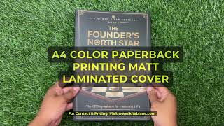 A4 Color Paperback Printing India | Matt Laminated Cover | Print On Demand Book Printing Online