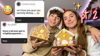 Answering Juicy Questions While Making Gingerbread Houses! ft GiaNina Paolantonio (vlogmas day 19)