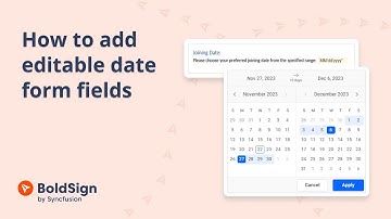 How to Add Editable Date Form Fields