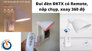 DN01 Sản phẩm mới! 👍 Đuôi đèn đktx có nắp chụp, đui đèn ngủ, đèn đọc sách có điều khiển từ xa
