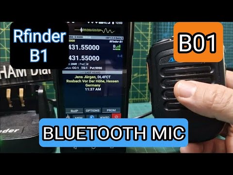 Rfinder B1 - B01 Bluetooth Microphone - PTT Button Only - YouTube