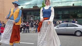 Gigantillas de Artika en el txpinazo de Berrioplano 2018