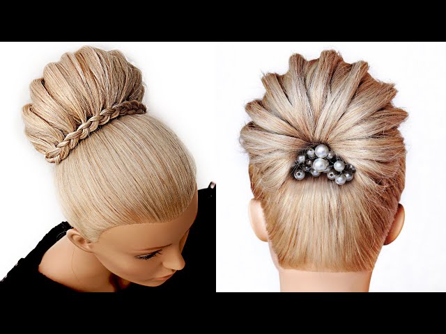 😱 Braided High Bun 😱 Wedding Prom Updo Hair Tutorial perfect for long, medium & shoulder length hair 😱 Braided High Bun 😱 Wedding Prom Updo Hair Tutorial perfect for long, medium & shoulder length hair