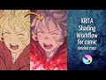 Shading workflow for comics - Krita